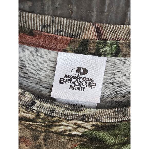 Mossy Oak Break Up Infinity Real Tree Camp T Shirt Women's Medium Camouflage - Picture 4 of 4